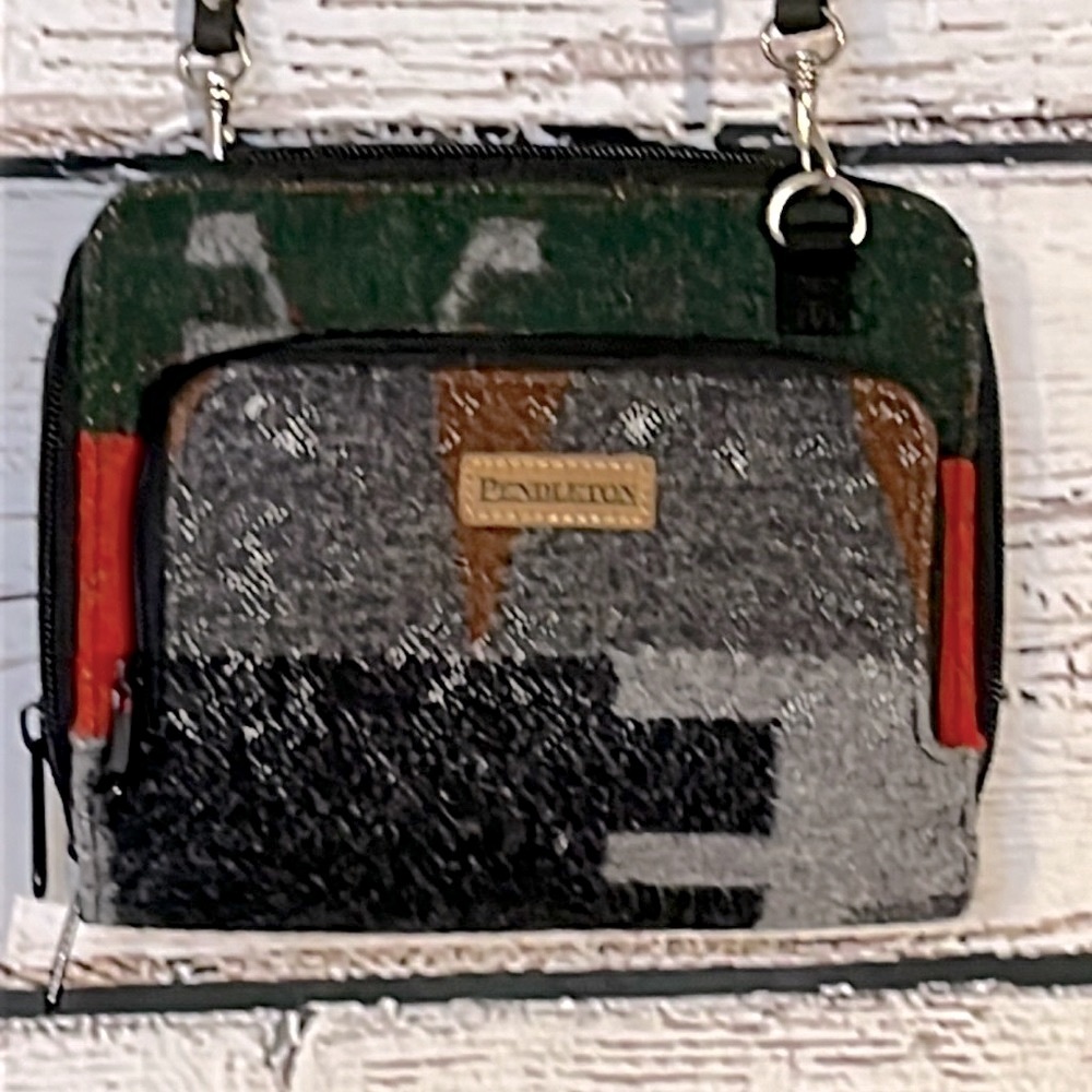 Pendleton Aztec Western wool crossbody handbag wallet